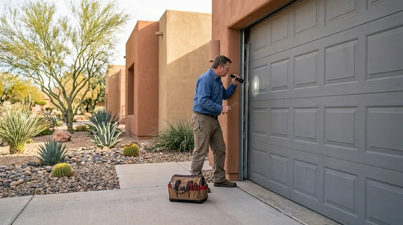Garage door service call in Oklahoma City, OK